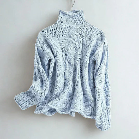 Women’s Featherlight Roll-Neck Knit Sweater