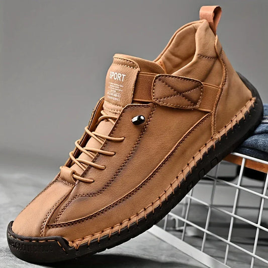Men's Leather Trainers – Soft Comfort & Orthopaedic Support