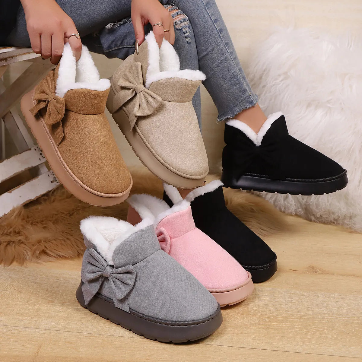 Women's Warm and Thickened Cotton Boots