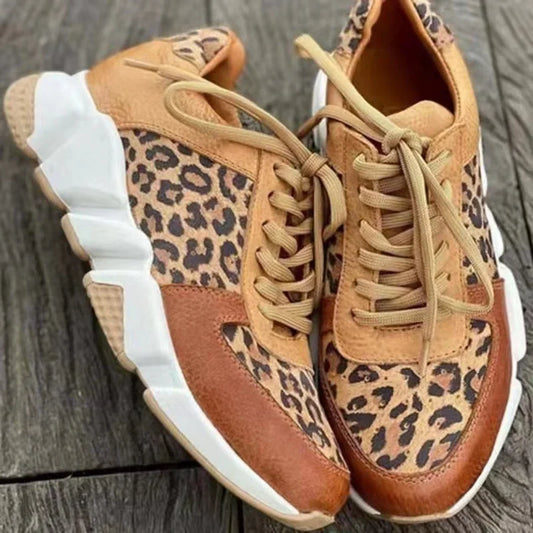 Women's Comfortable Leopard Trainers