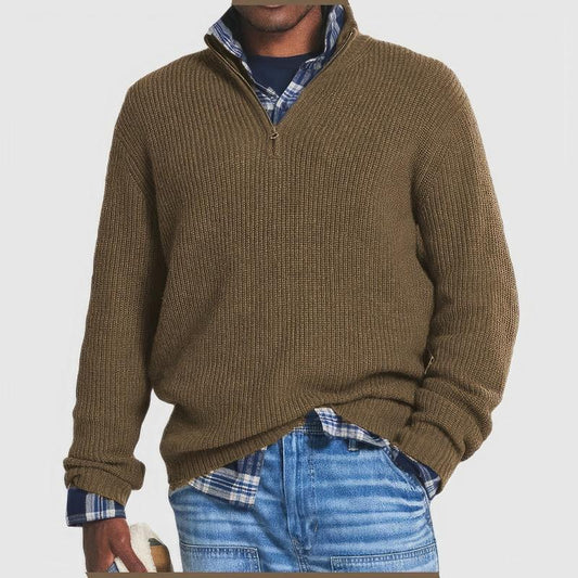 Men’s Zip Collar Sweater