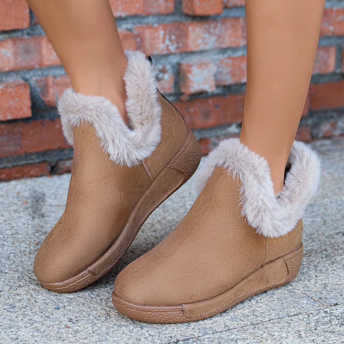 Women's Winter Slip-On Lining Boots